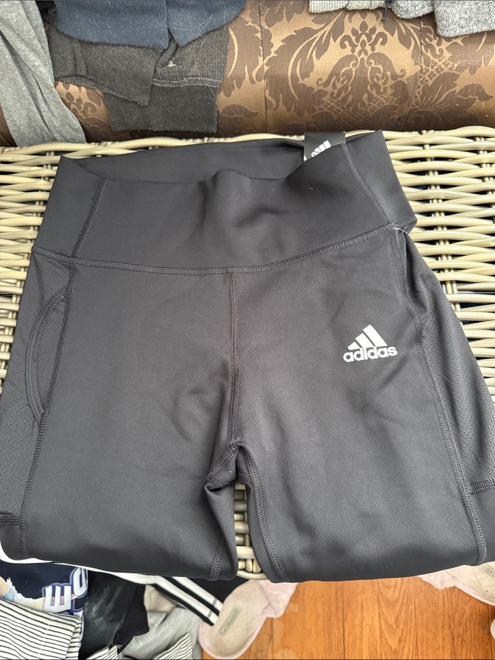 adidas Black Performance High-Waist leggings